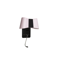 Applique liseuse LED Petit Couture - Rose pâle et Noir - Designheure