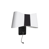 Applique liseuse LED Grand Couture - Blanc et Noir - Designheure