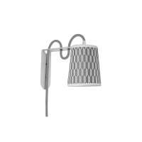 Wall lamp Lightbook - Damier Grey - Designheure