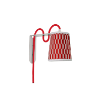 Wall lamp Lightbook - Damier Red - Designheure